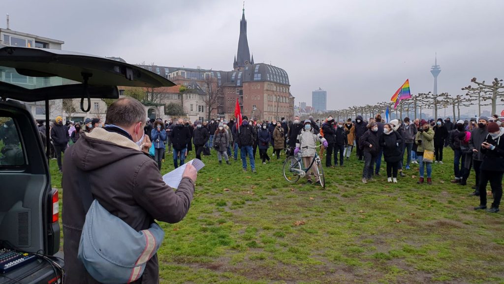 Demonstration in Düsseldorf