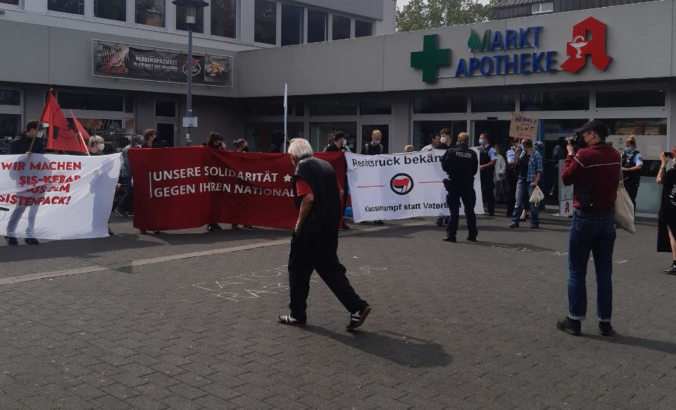 Protest gegen die AfD in Hennef